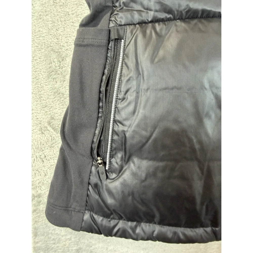 Lululemon Black Puffer Vest Womens Small Quilted Full Zip Hooded Run